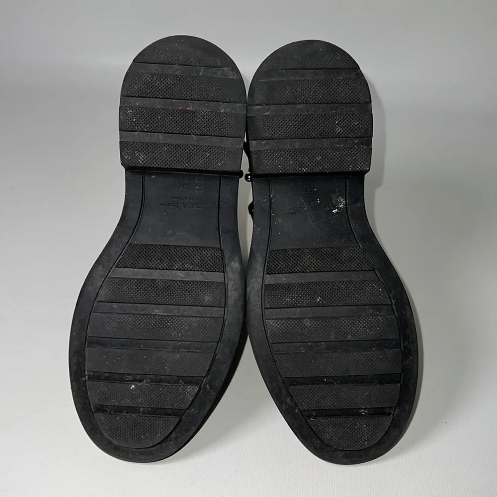 Rag & Bone Rubber Moto Booties - sz 37